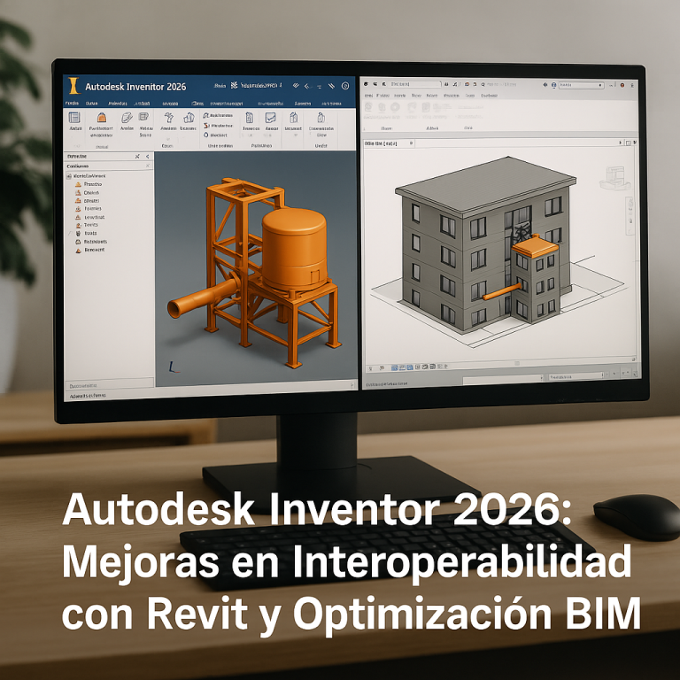 Novedades en Autodesk Inventor 2026: Interoperabilidad con Revit y mejoras clave del entorno BIM
